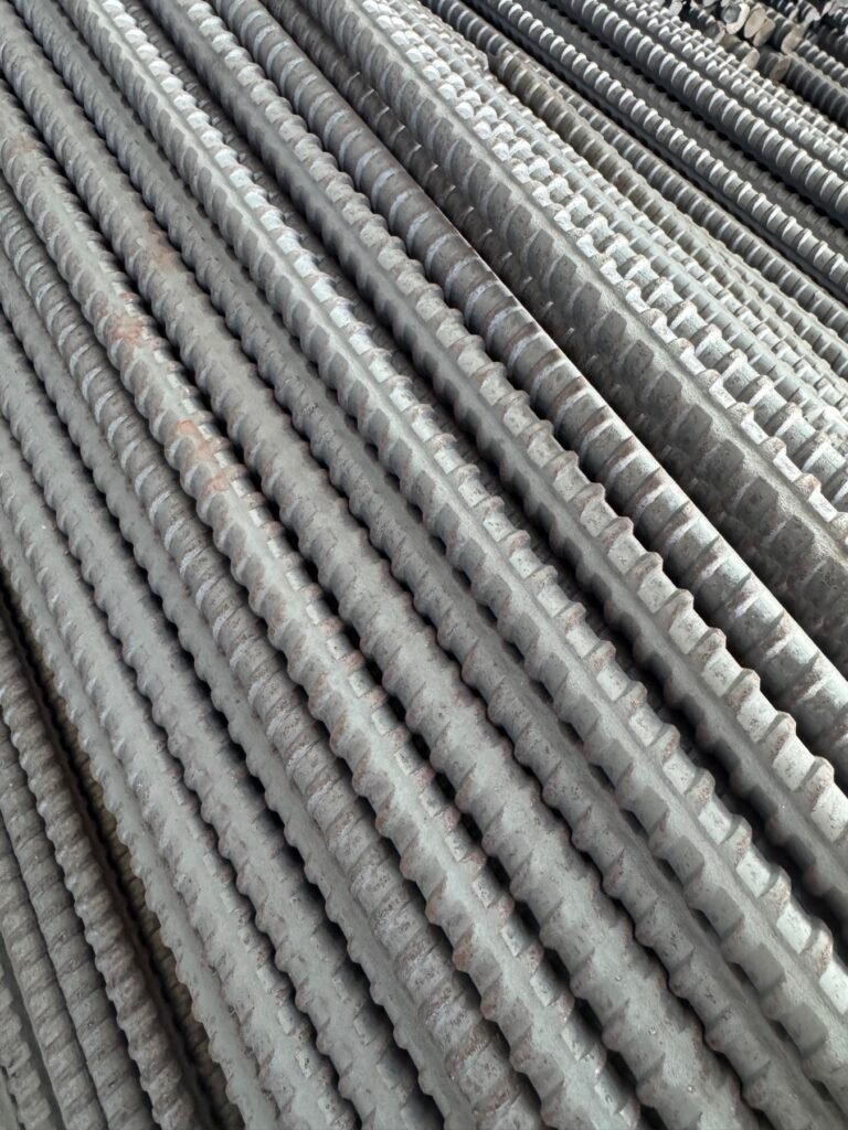 Close-up view of D15 and D17 hot-rolled tie rods