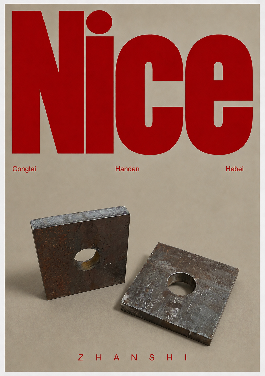 High-strength threaded steel bar bearing plate