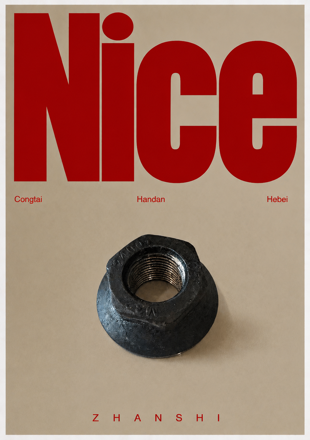 Rebar anchorage plate nut